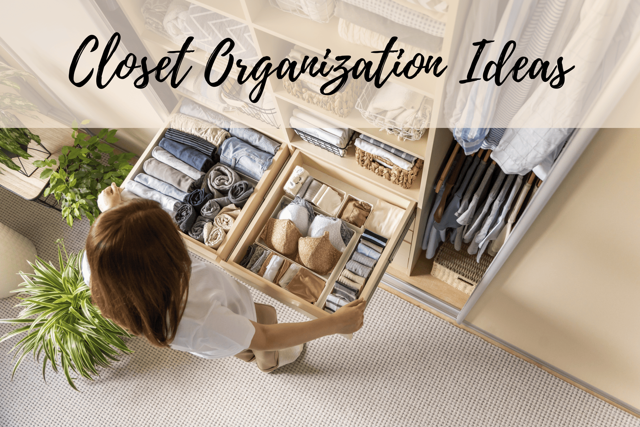How to organize a small closet with lots of clothes