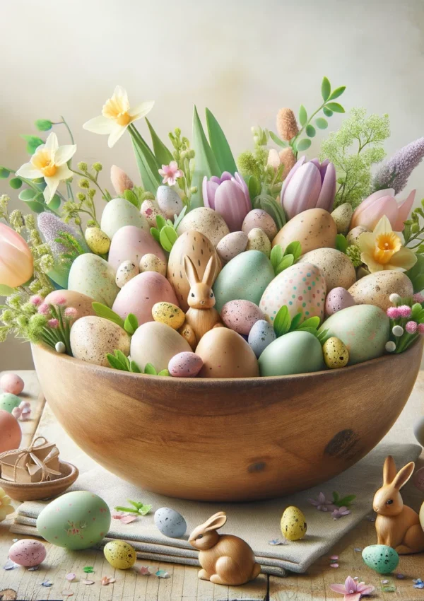 Beautiful Easter Dough Bowl Decor: Spring Centerpiece Ideas